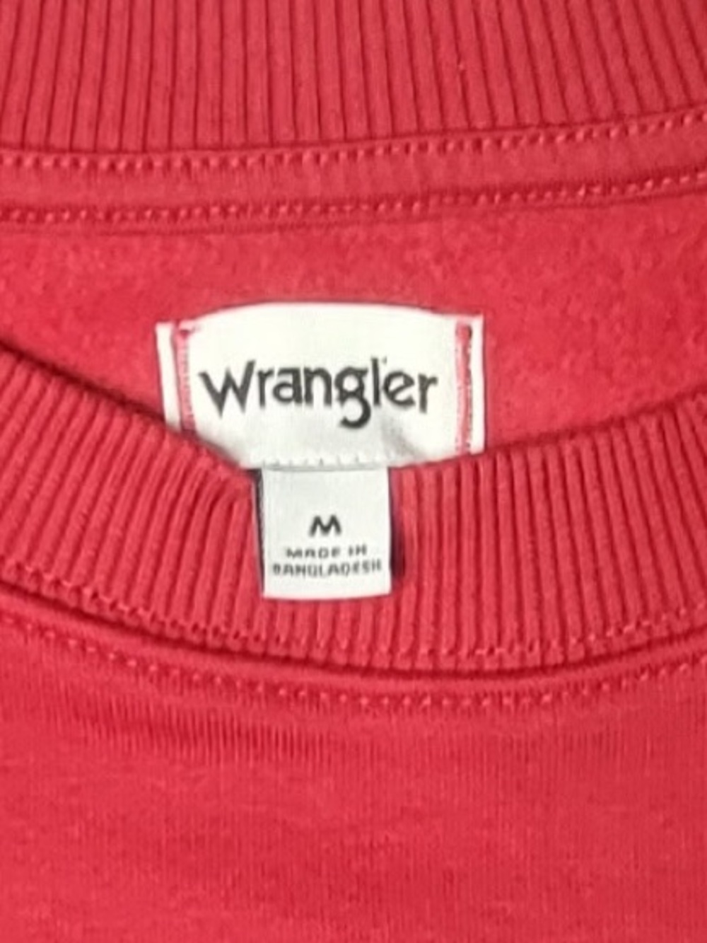 Wrangler Red Crewneck Sweatshirt with Western Embroidery - Picture 5 of 12